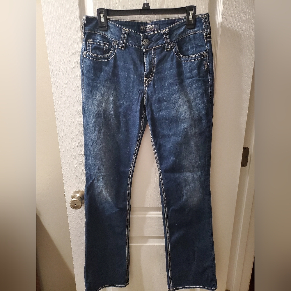 Silver Jean Co SUKI MID slim boot Jeans, size W31/L33